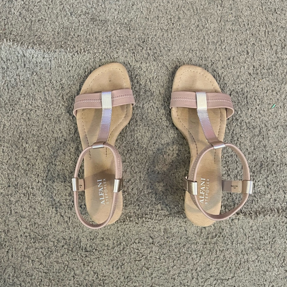 Alfani Rose Gold Sandals. Size 7.5